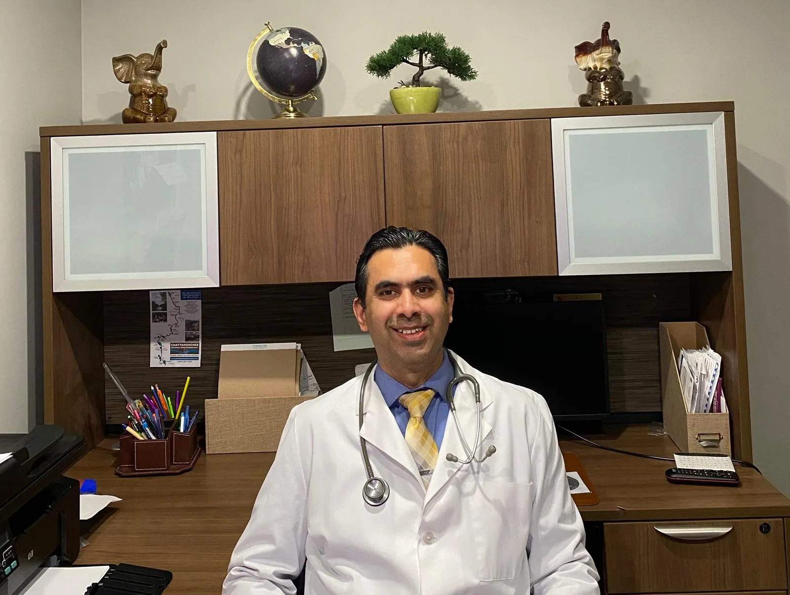 Dr. Kohli in his Marietta office